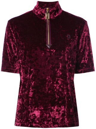 MARC JACOBS ハーフジップ ベルベットトップス