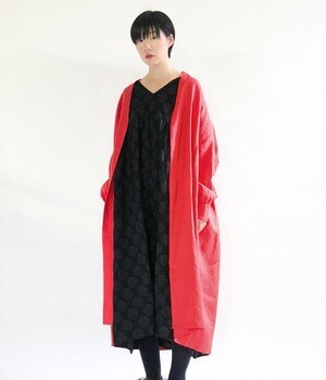 Cassure リネンガウンコート(A・レッド)