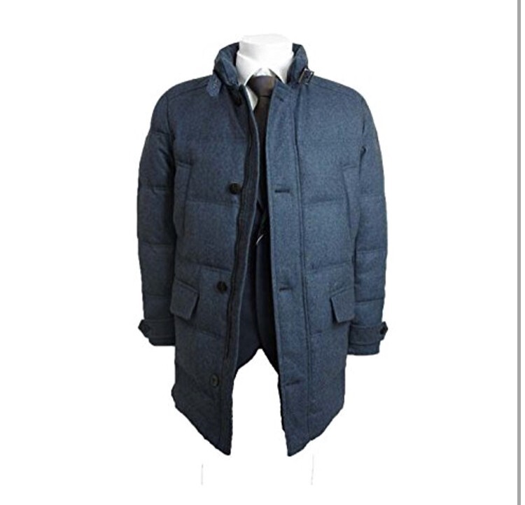 TETE HOMME Wool down coat.