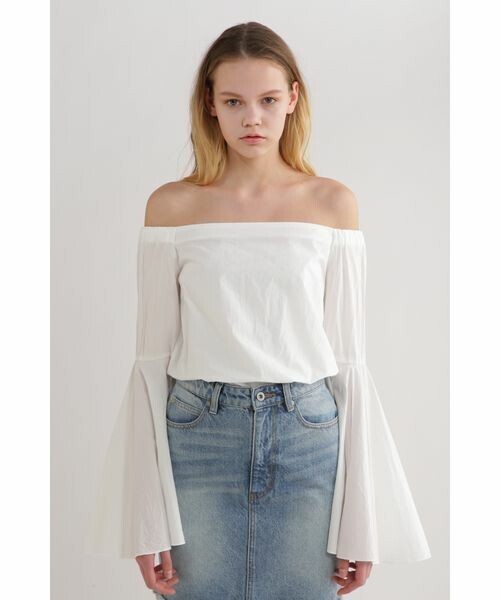 JILLSTUART アンヌオフショルブラウス