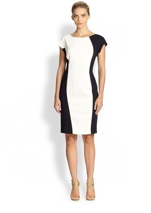 ESCADA Escada Two-Tone Donde Dress