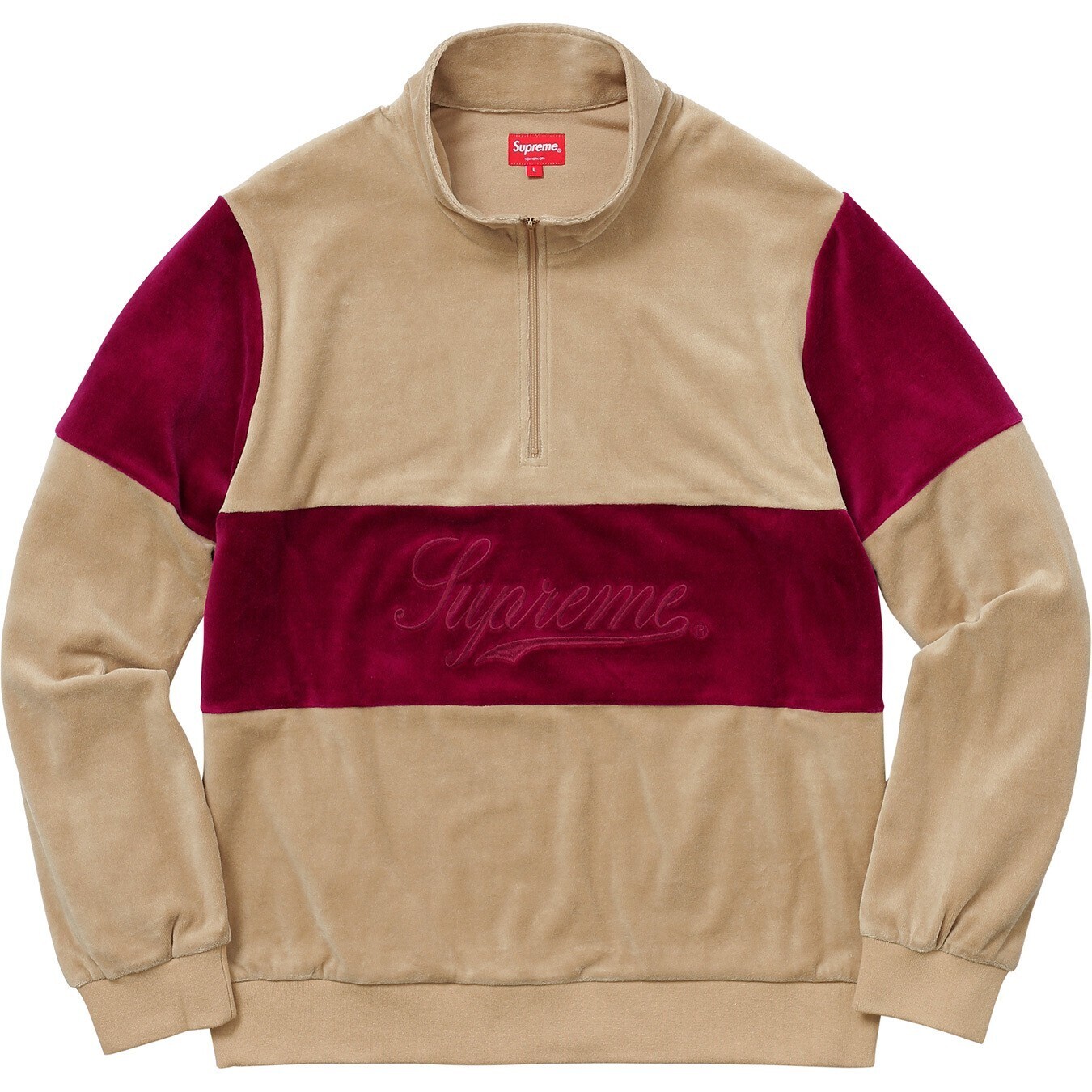 Supreme Velour Half Zip Pullover