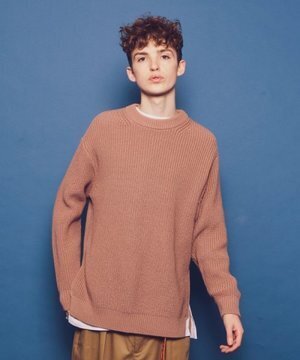 MONKEY TIME PE AZE SIDE ZIP CN/ニット