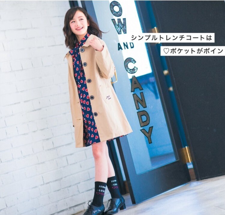 JENNI love ハート総柄ワンピ