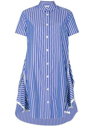 sacai ストライプ シャツワンピース
