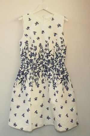 bread n butter 7SB0BNB DRSW486 ラベンダー刺繍入りワンピース