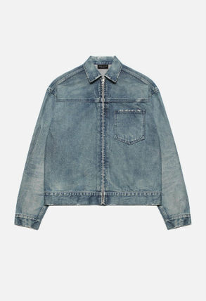 JOHN ELLIOTT DENIM ZIP BLOUSON