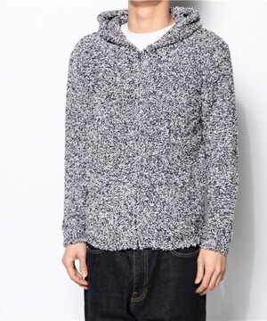 BAREFOOT DREAMS Heathered two tone version Men's hoo