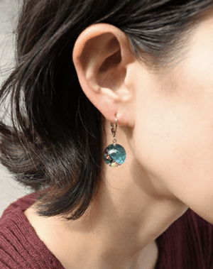 GOLDY 1170901 グリッター ボール　ピアス   C