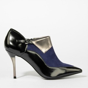 CHARLES & KEITH Metallic Fold Ankle Boots