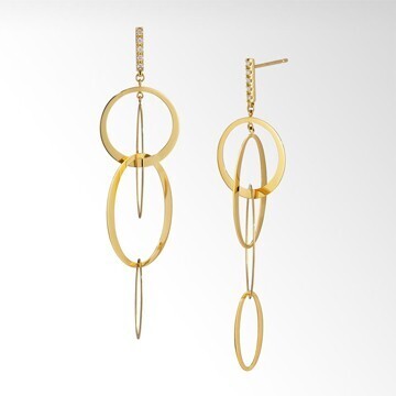 STAR JEWELRY DIAMOND DANGLE PIERCED EARRINGS