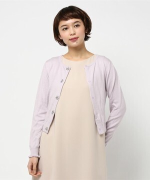 MISCH MASCH カラービジュー釦カーディガン