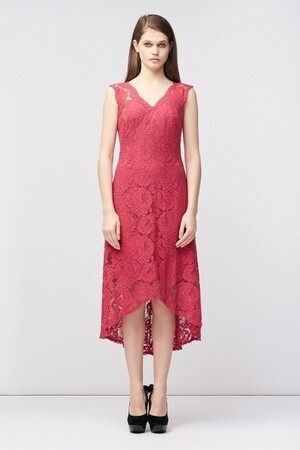 TADASHI SHOJI フィッシュテール レースミディアムドレス