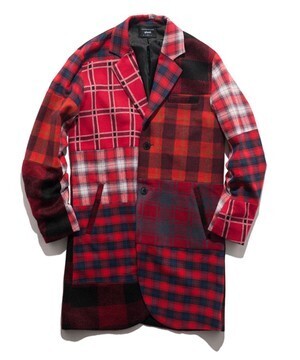 glamb Modular check coat