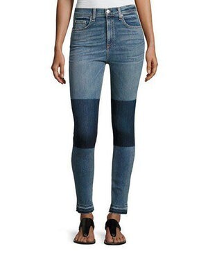 rag & bone JEAN Women's Apparel Jeans Dive High-Rise Colorblock Capri Jeans