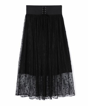 JILLSTUART ルイーザコルセットベルト付レーススカート