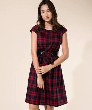 J.FERRY WOMEN タータンチェックワンピース