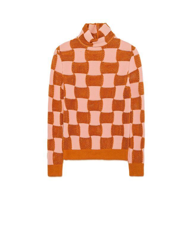 MARNI ナイロンタートルネック チェック