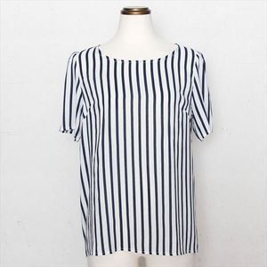 gracis バックドレープストライププルオーバー