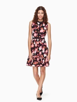 kate spade new york CHECKING IN BLOOMING MINI DRESS