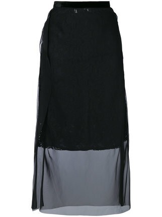 sacai シアーパネル スカート