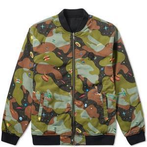 BILLIONAIRE BOYS CLUB Black Space Camothermal Reversible Bomber Jacket