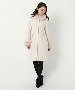 MISCH MASCH ファー使いタックコート