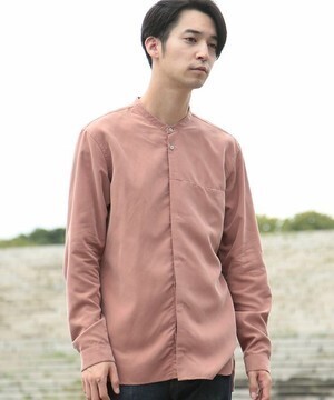 tk.TAKEO KIKUCHI 比翼バンドカラーシャツ