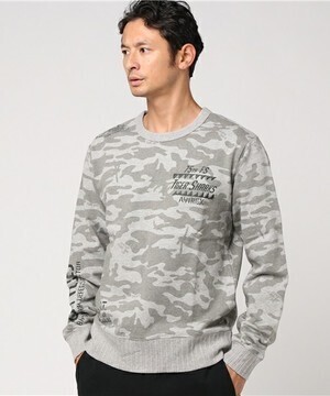 AVIREX TIGER SHARKS CAMO CREW NECK SWEAT