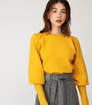 SLY MILANO RIB PUFF SLEEVE TOPS