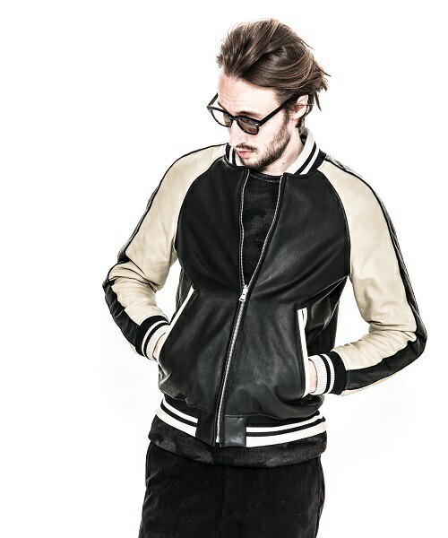 ACANTHUS leather souvenir jkt
