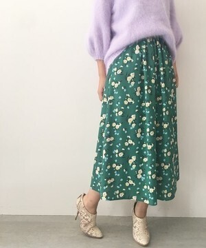 Banner Barrett CREPE DECHINE FLOWER PRINT SKIRT