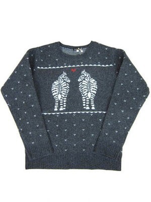 Bohemians CREW NECK "LAMB'S LOVE ZEBRA"