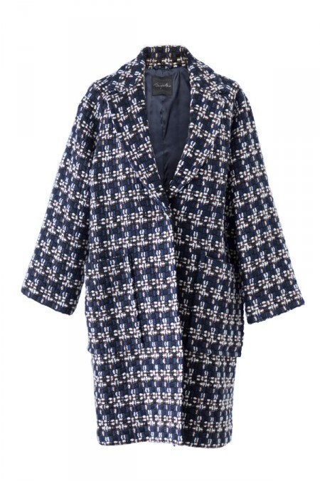 Danny&Anne BIG CHECK COCOON COAT