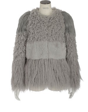 UN3D. MIX FAKEFUR SHORT CT