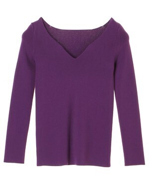 UN3D. HEARTNECK LS KT TOP