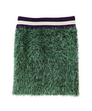 PAMEO POSE SHAGGY KNIT SKIRT