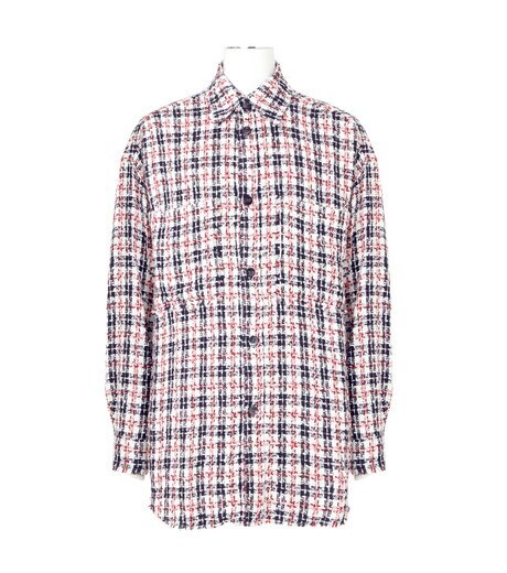 FAITH CONNEXION Tweed Oversized Shirt