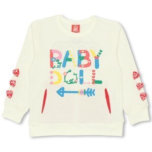 BABYDOLL 袖リボントレーナー