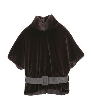 AMERI ECO FUR BELTED TOP