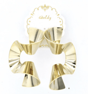 GOLDY 1171132 ニュアンス　カーブ　メタル　ピアス A