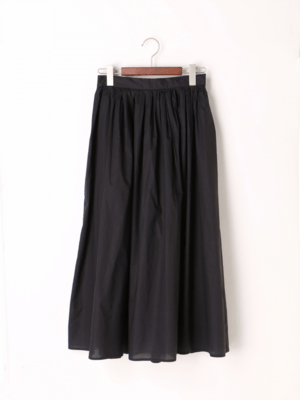 Te chichi 1502685(TC)60ローンペーパー加工タックギャザーロングスカート