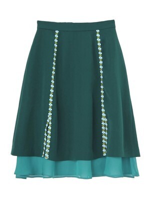 PAMEO POSE VEIL HEM SKIRT
