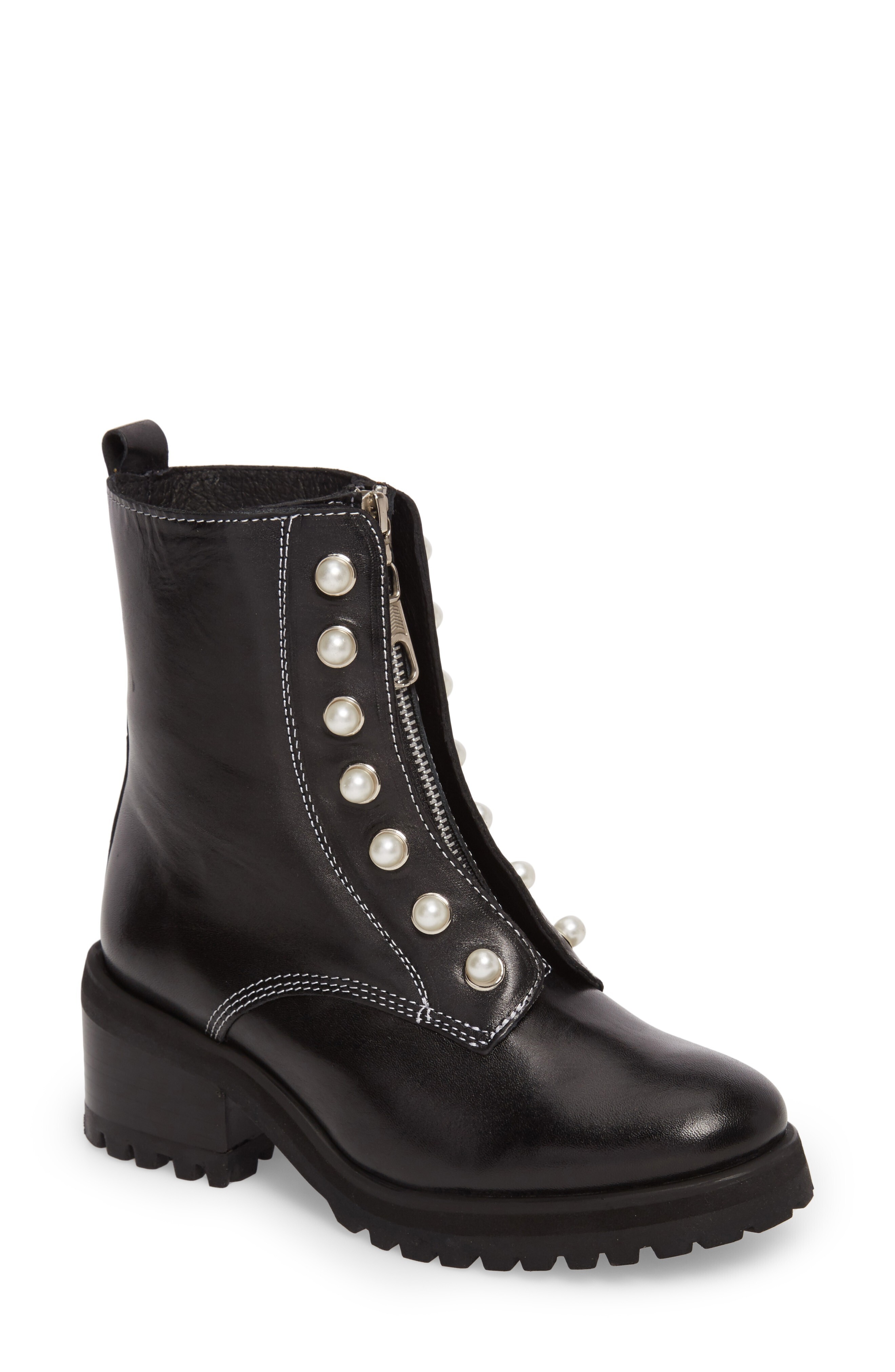 Steve Madden Granite Embellished Zip Boot