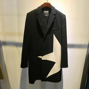 MSGM スターデザイン チェスターコート