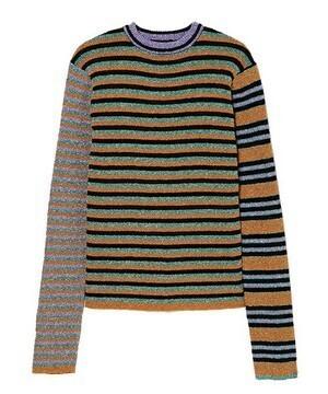 Candy Stripper MULTI BORDER LAME KNIT