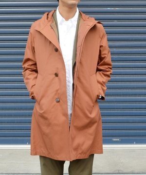 SHIPS SC: 'Shuttle notes' ギザコットン 3WAY フーデッド コート