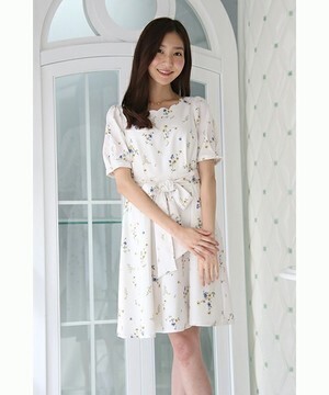 PATTERN fiona オリジナルフラワーフレアワンピース
