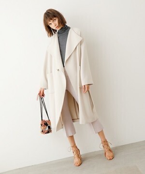 Banner Barrett CREAMY DOUBLE CLOTH COAT