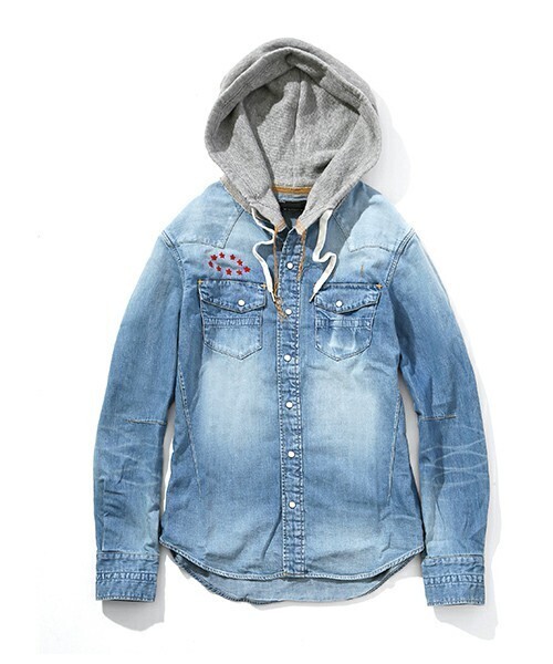 NUMBER (N)INE HOODED WESTERN SHIRTS_DENIM